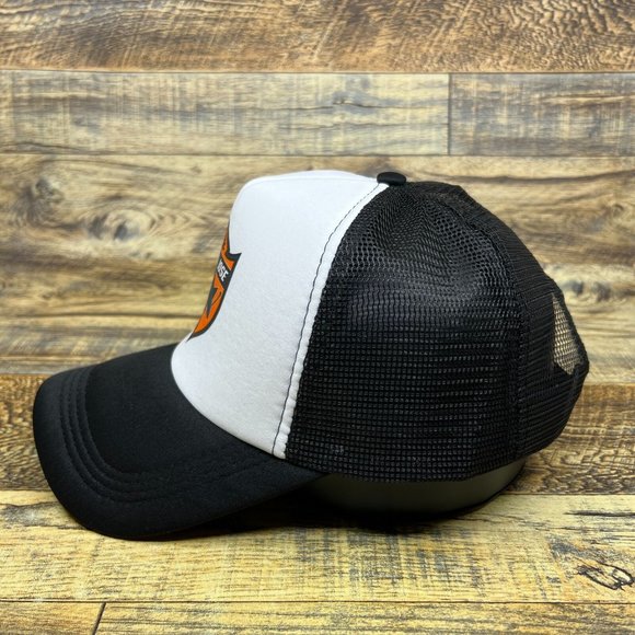 San Jose Sharks Mens Trucker Hat Black Snapback Retro Logo Hockey Baseball Cap - Picture 4 of 8